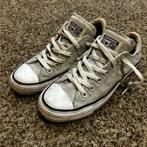 Converse All Star heathered gray low top size 8
